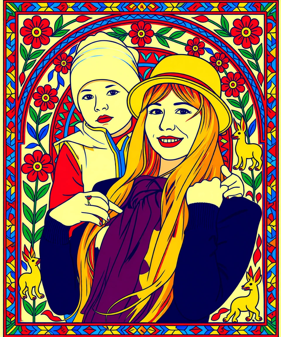 Madhubani (Indian) generated by PortraitArt