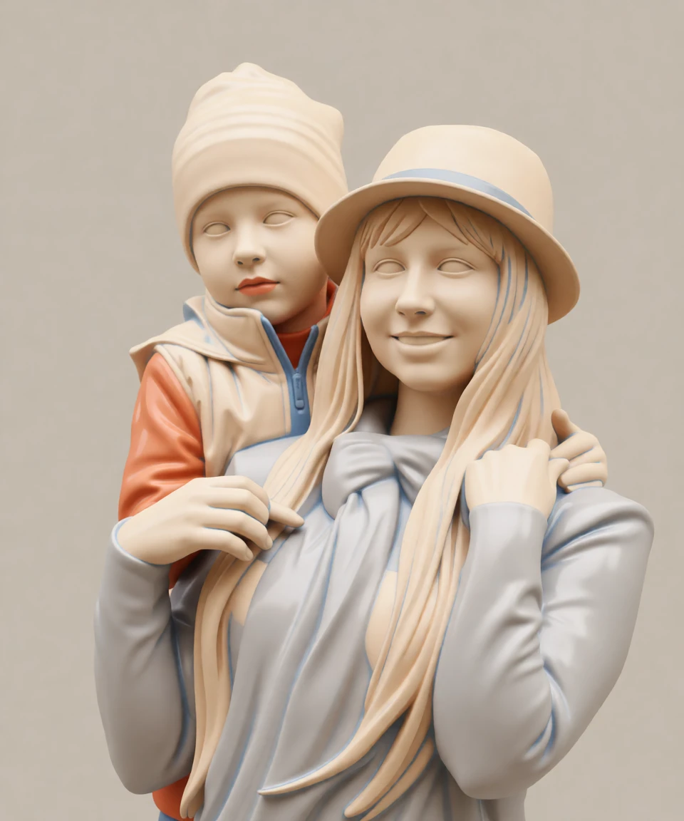 Ceramic Sculpture generated by PortraitArt