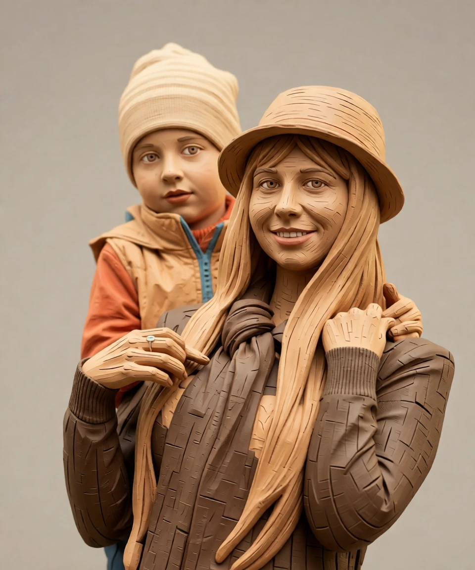 Clay Sculpture generated by PortraitArt