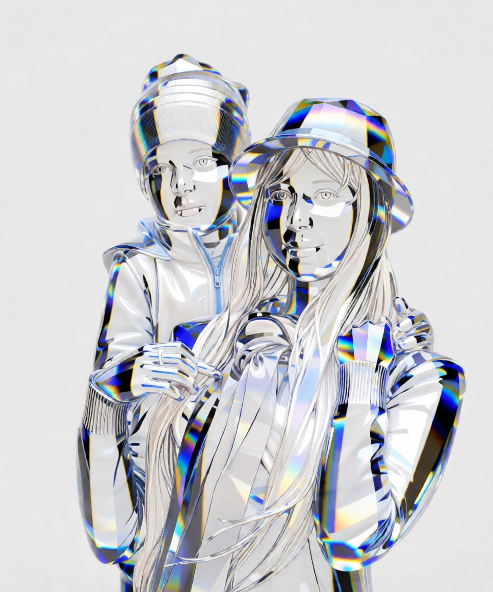 Crystal Sculpture generated by PortraitArt