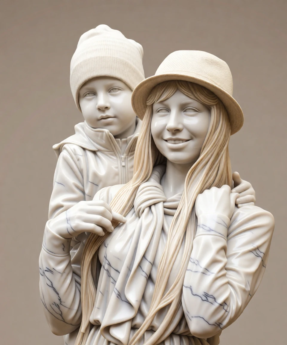 Marble Sculpture generated by PortraitArt