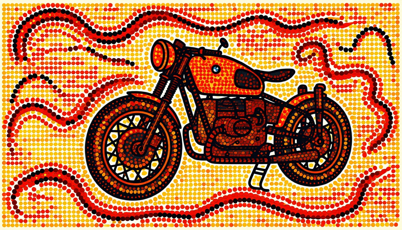 Dot Painting (Aboriginal) generated by PortraitArt