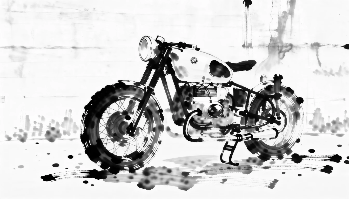 BW Ink Painting (Chinese) generated by PortraitArt