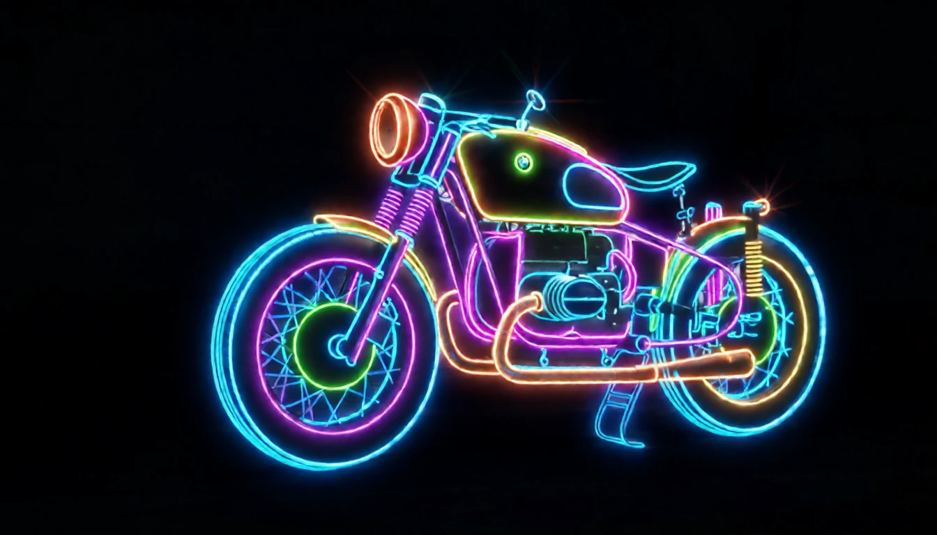 Neon Light generated by PortraitArt