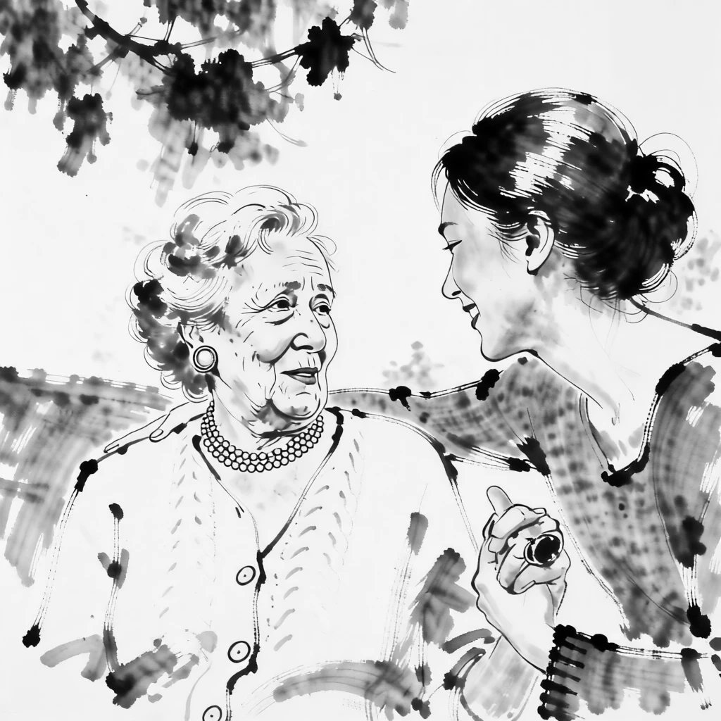 BW Ink Painting (Chinese) generated by PortraitArt