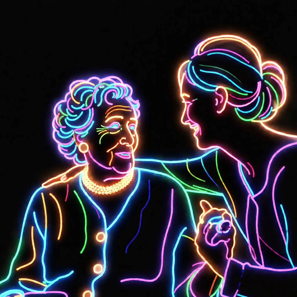Neon Light generated by PortraitArt