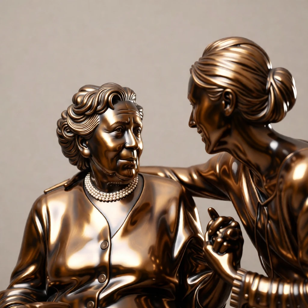 Bronze Sculpture generated by PortraitArt