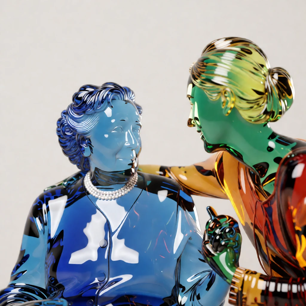 Murano Glass Sculpture generated by PortraitArt