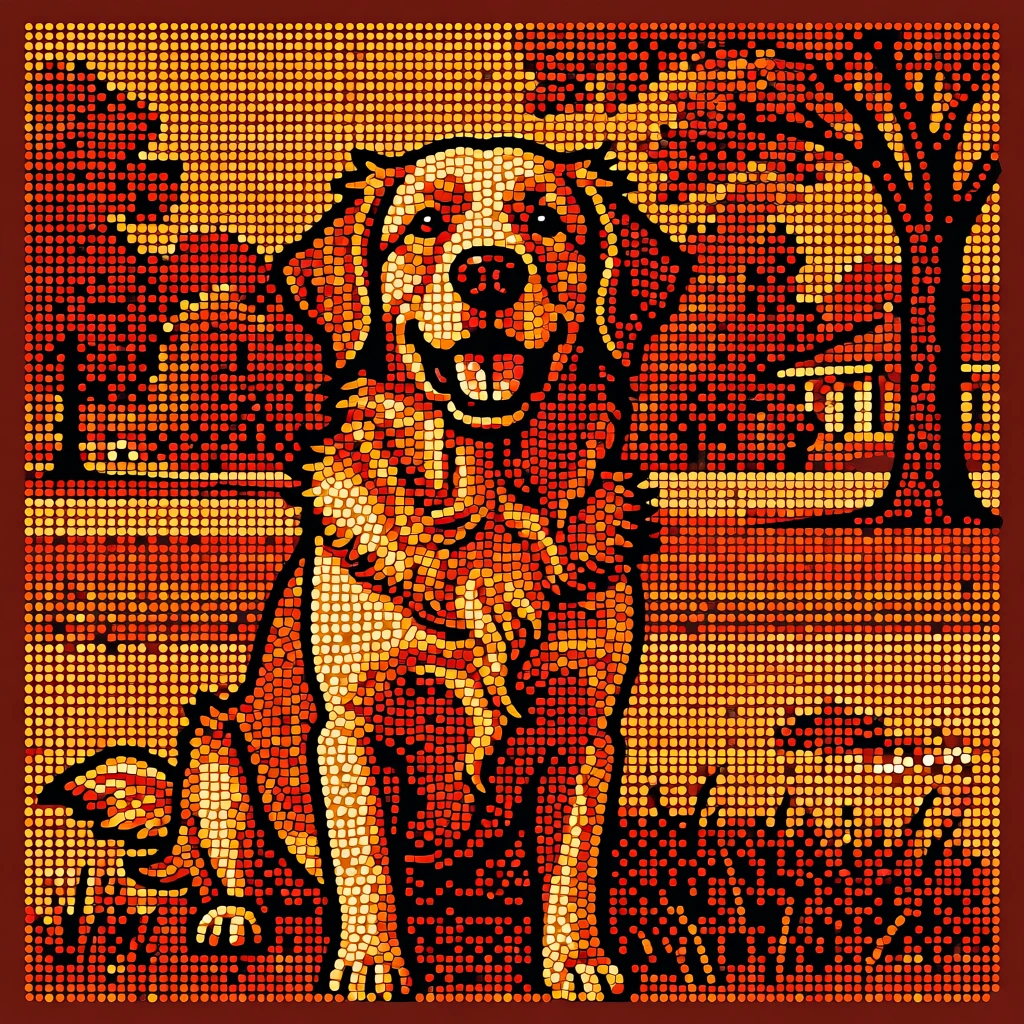 Dot Painting (Aboriginal) generated by PortraitArt