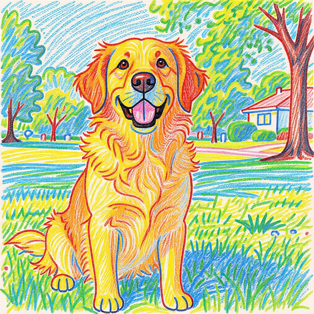 Crayon Drawing generated by PortraitArt