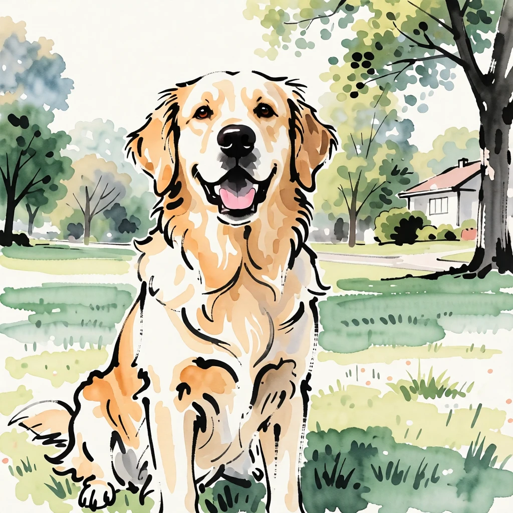 Sumi-e (Japanese) generated by PortraitArt