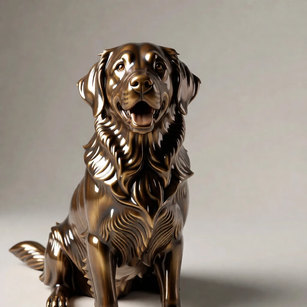 Bronze Sculpture generated by PortraitArt