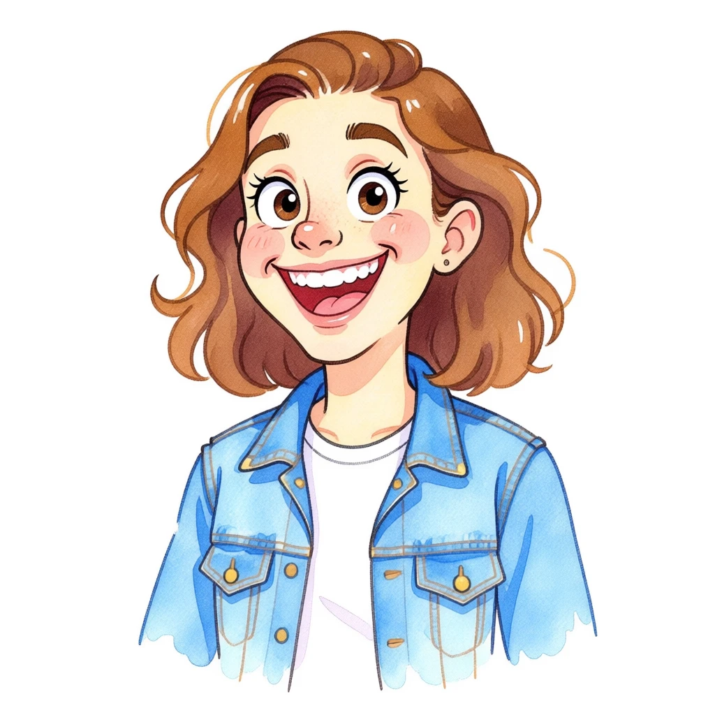 Caricature Watercolor generated by PortraitArt