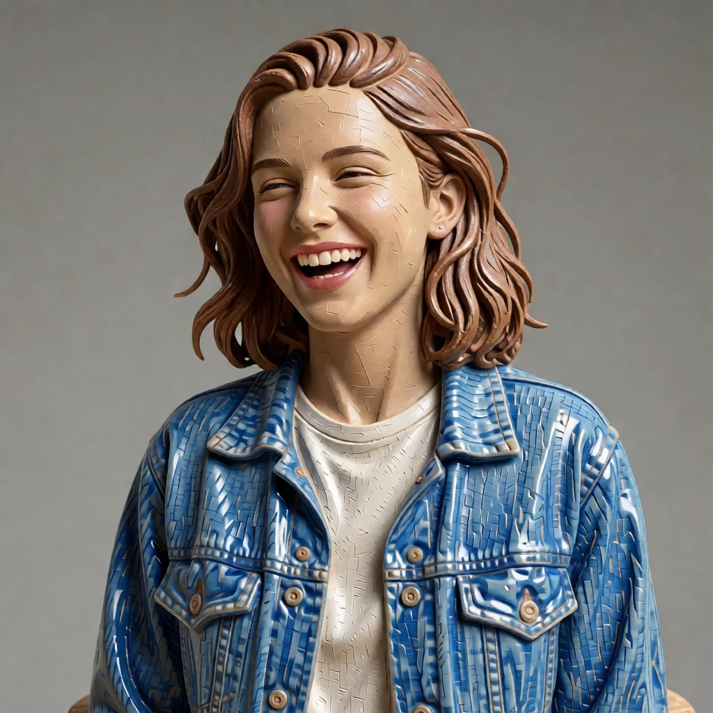Ceramic Sculpture generated by PortraitArt