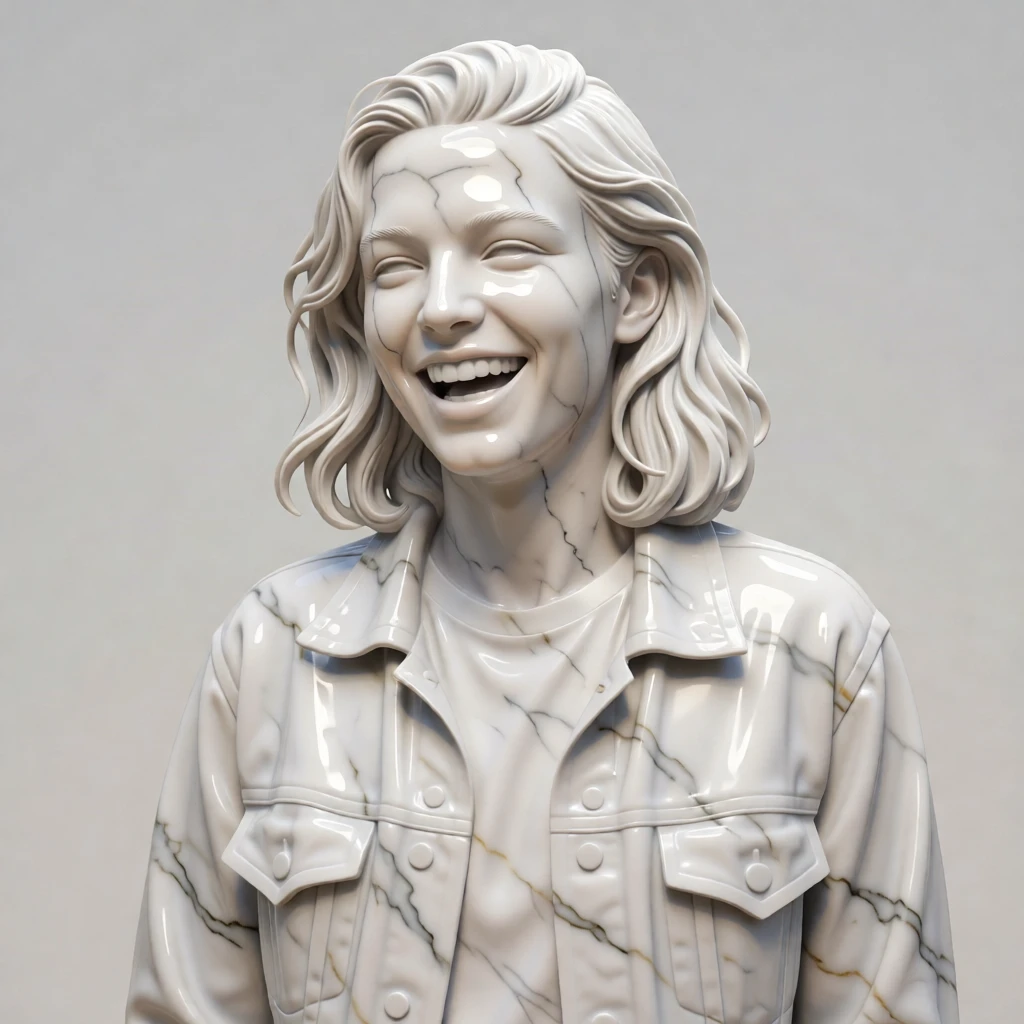 Marble Sculpture generated by PortraitArt