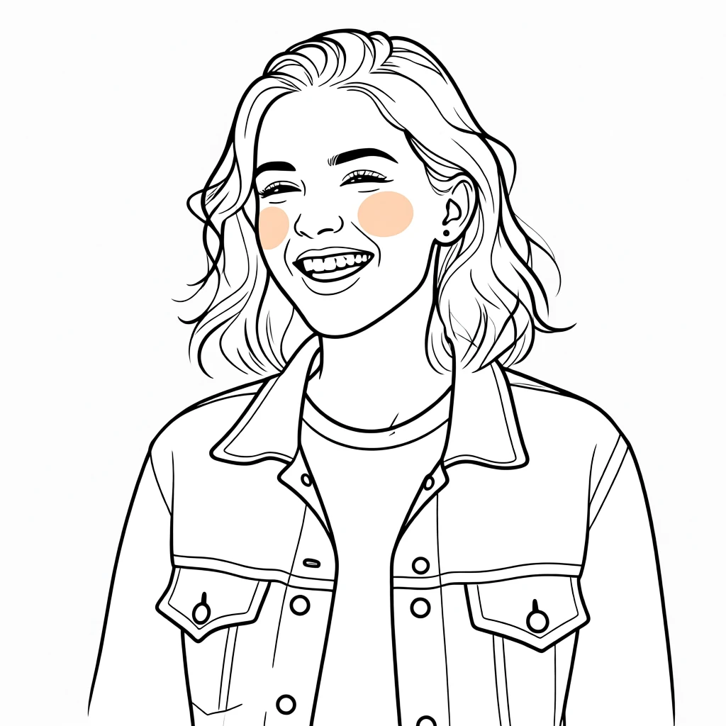 Warm Line Portraits generated by PortraitArt