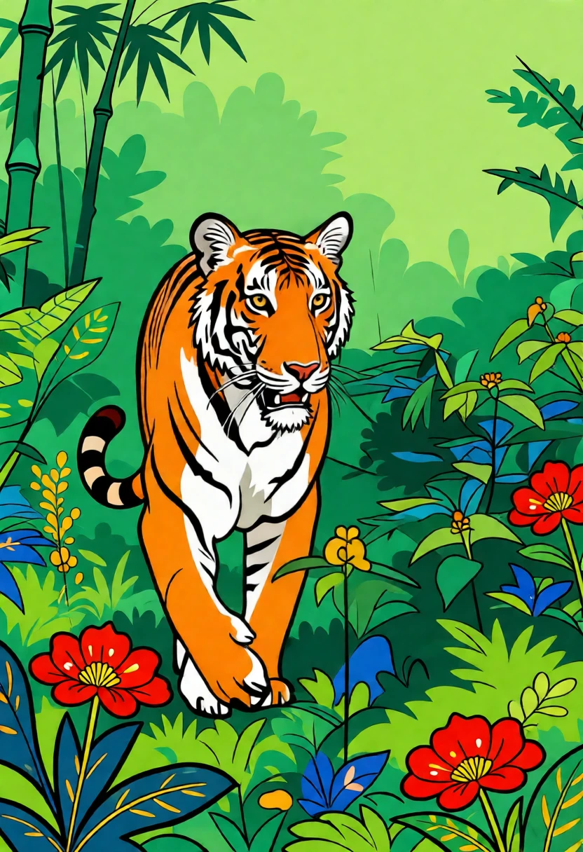 Minhwa Art (Korean) generated by PortraitArt