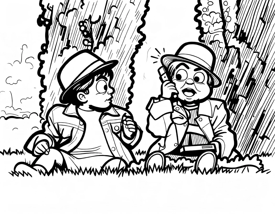 Caricature Lineart generated by PortraitArt