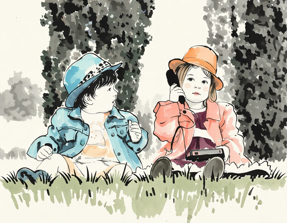 Sumi-e (Japanese) generated by PortraitArt