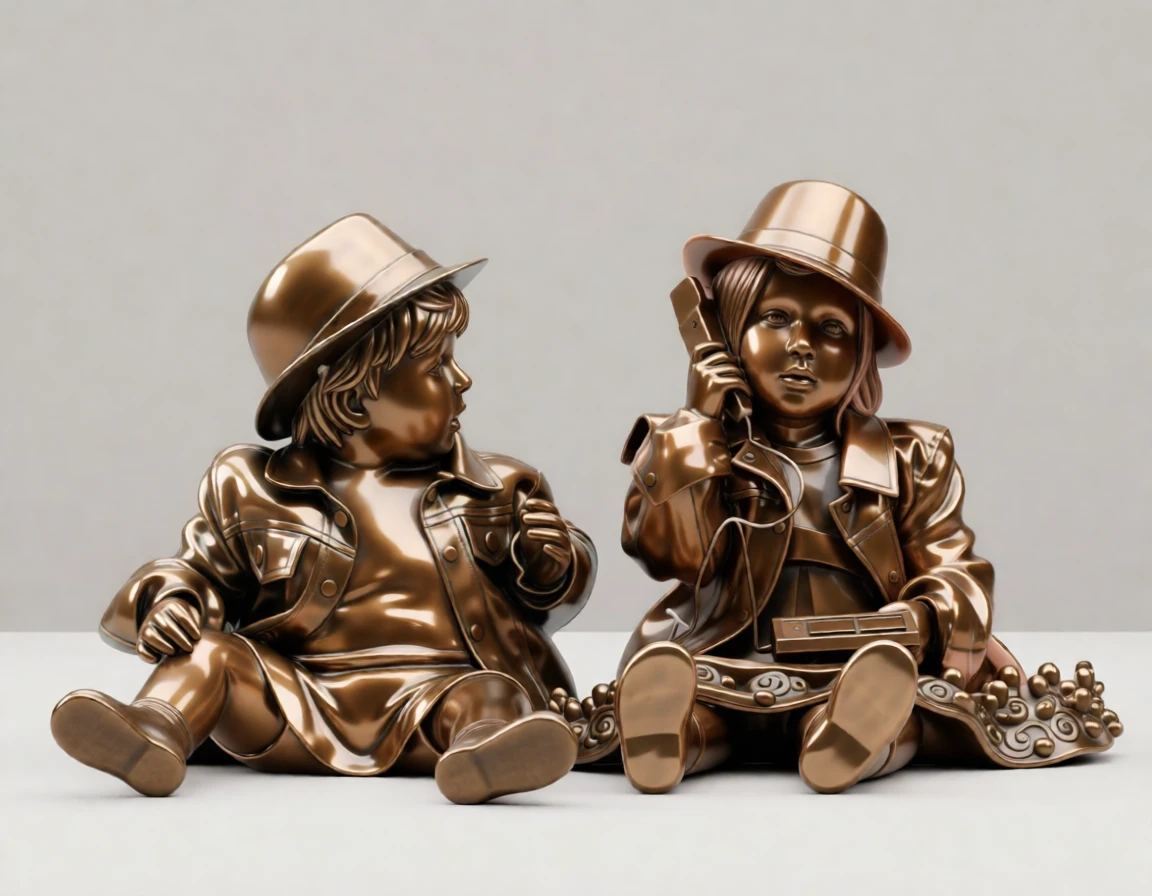 Bronze Sculpture generated by PortraitArt