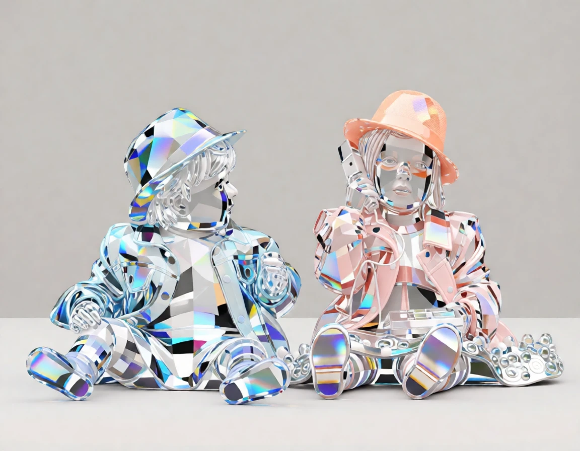 Crystal Sculpture generated by PortraitArt