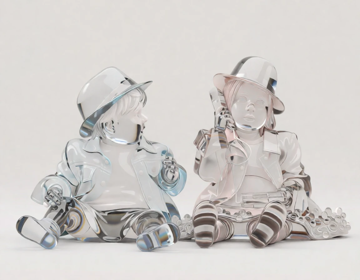 Glass Sculpture generated by PortraitArt