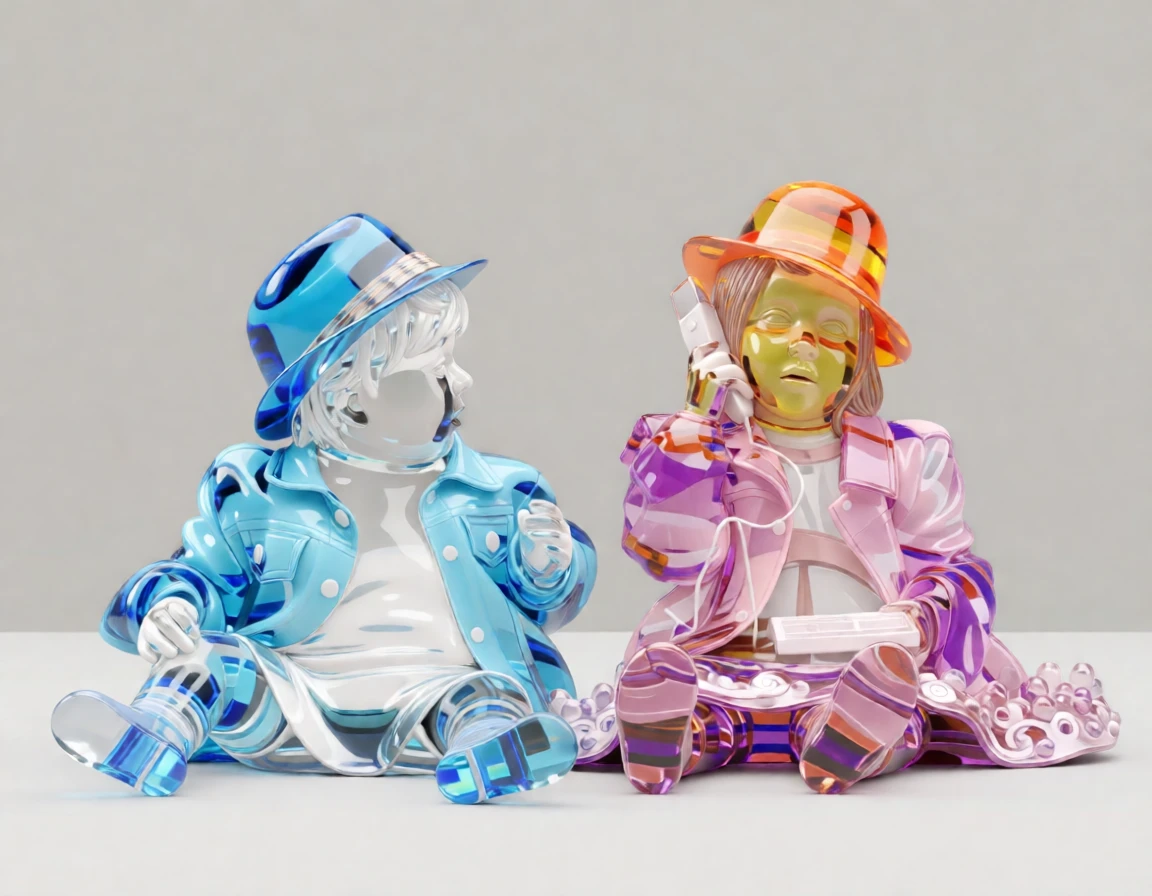 Murano Glass Sculpture generated by PortraitArt