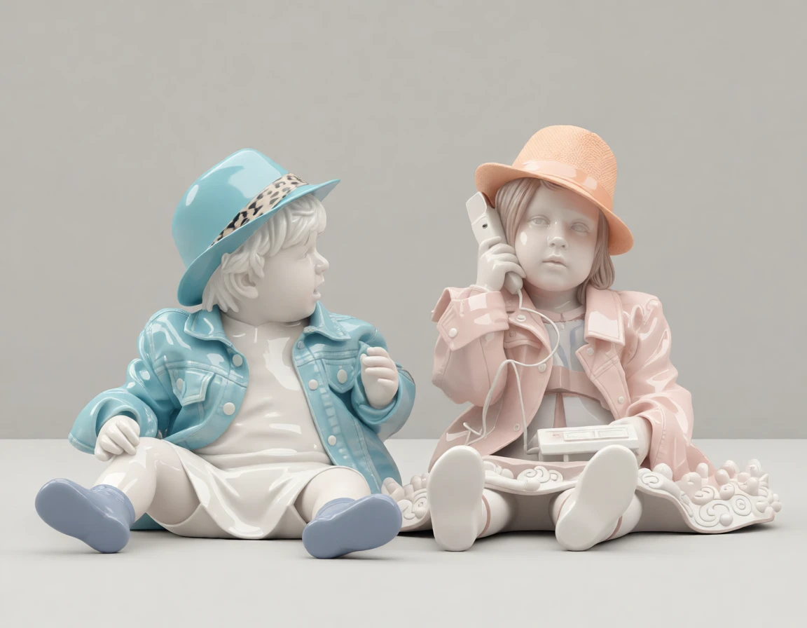Porcelain Sculpture generated by PortraitArt