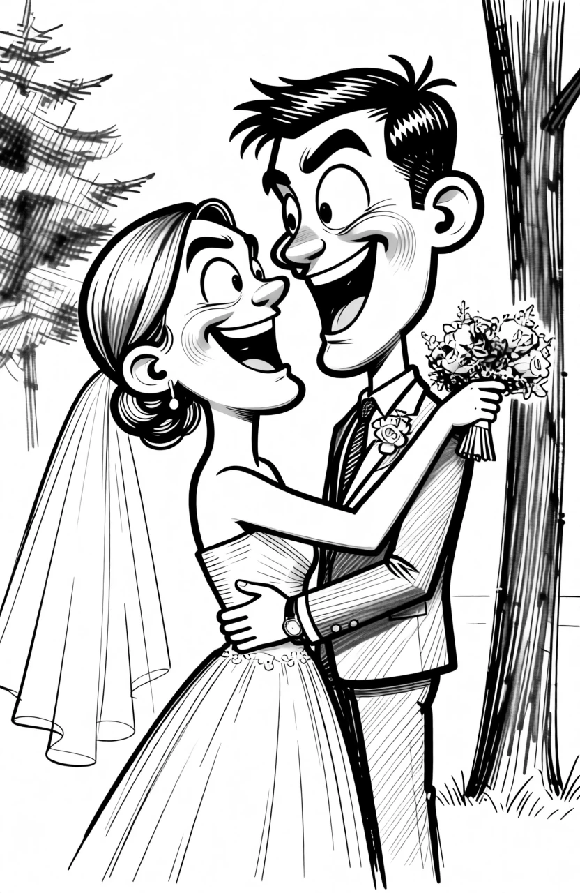 Caricature Drawing generated by PortraitArt