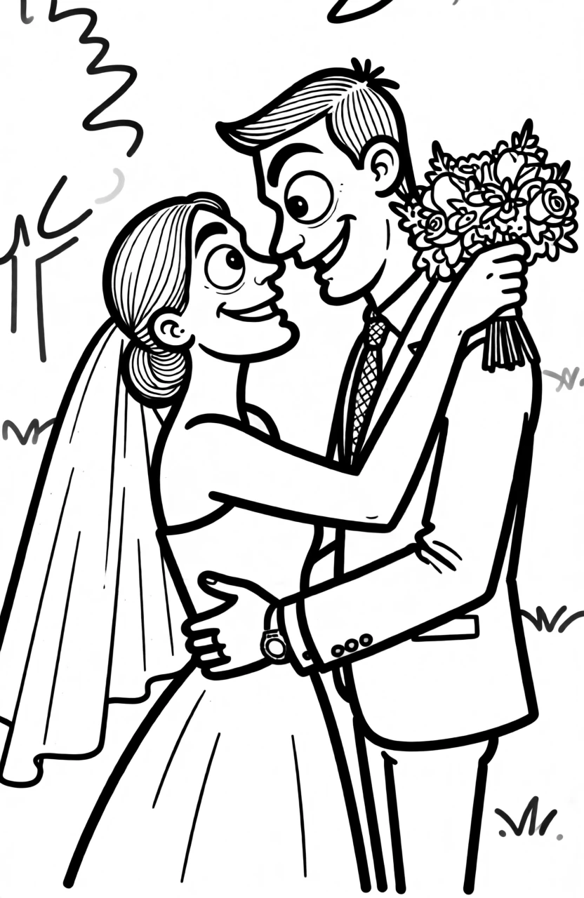 Caricature Lineart generated by PortraitArt