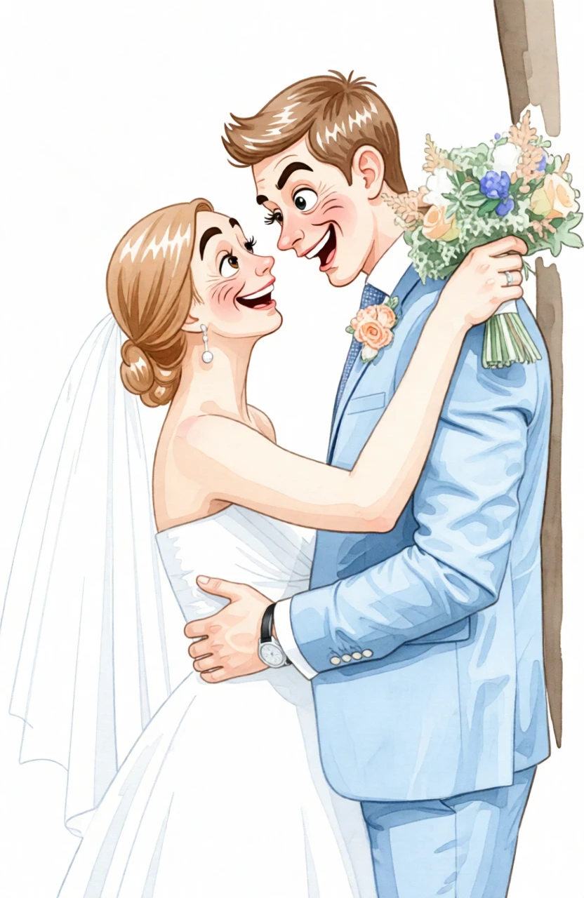 Karikatur-Aquarell von PortraitArt erstellt