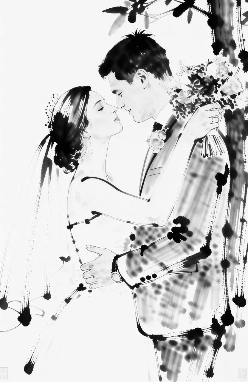 BW Ink Painting (Chinese) generated by PortraitArt