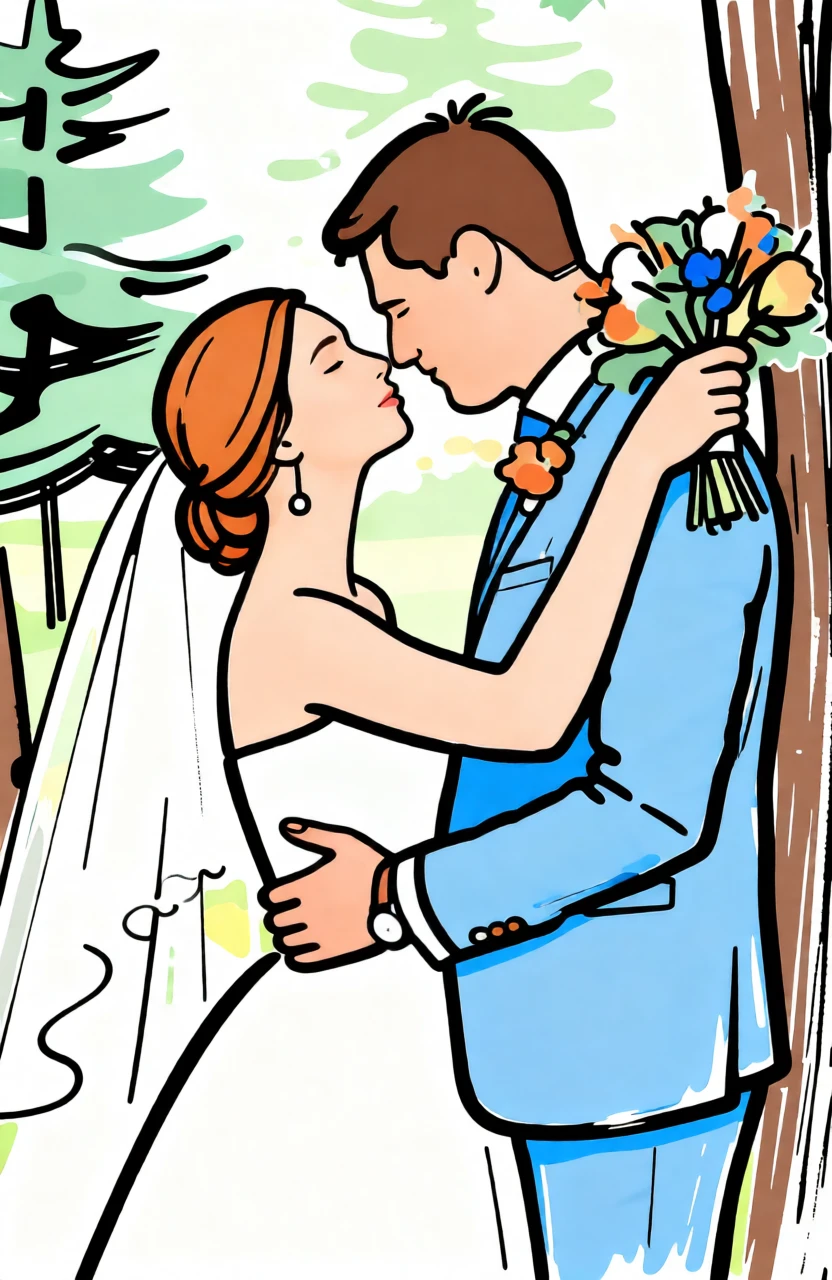 Bold Line Illustration generated by PortraitArt