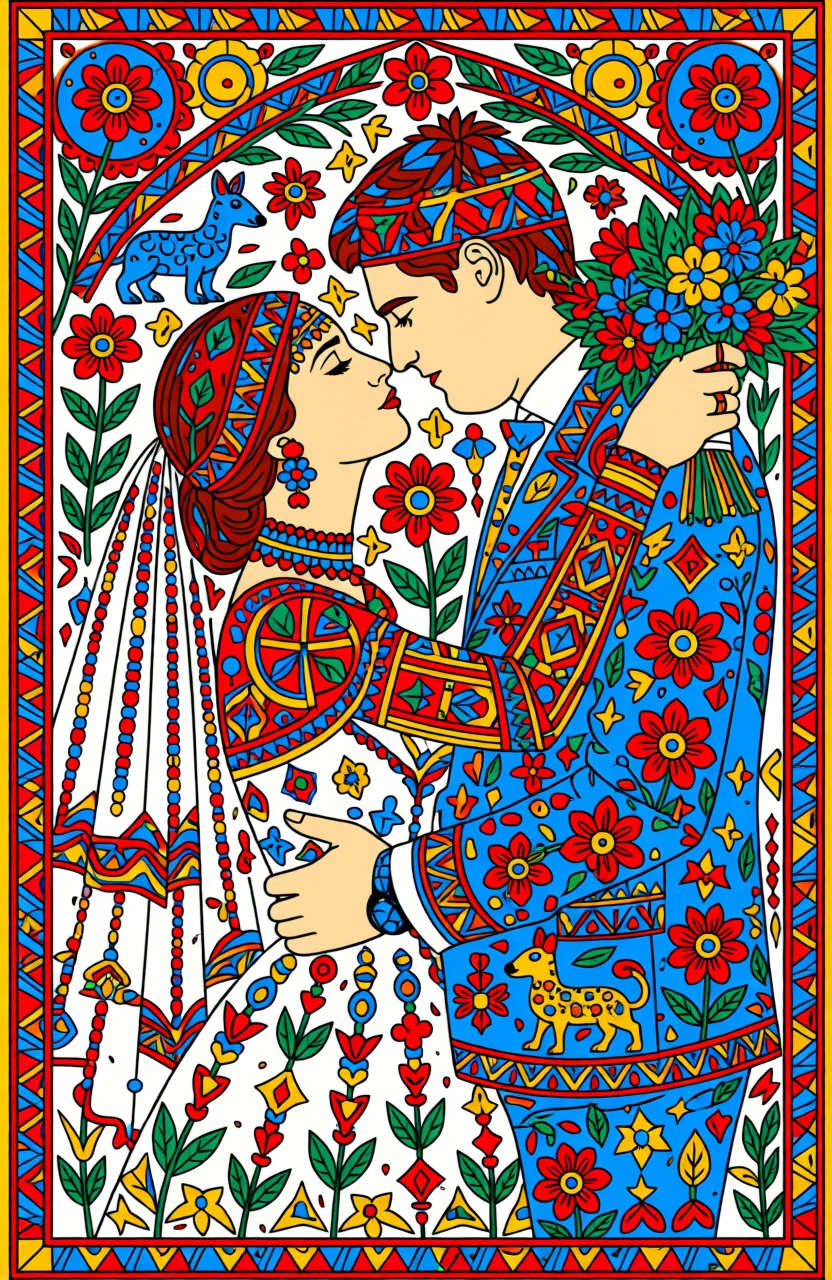 Madhubani (Indian) generated by PortraitArt