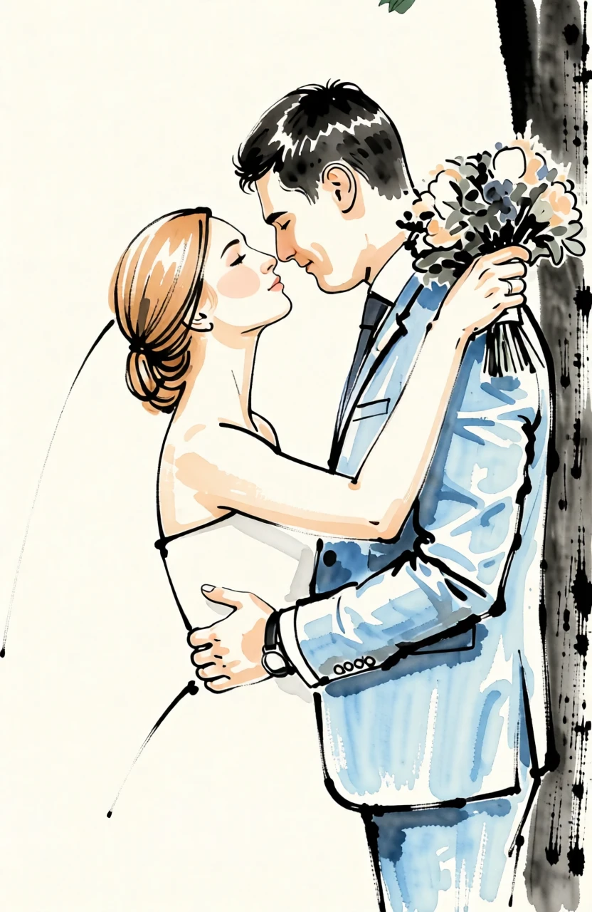 Sumi-e (Japanese) generated by PortraitArt