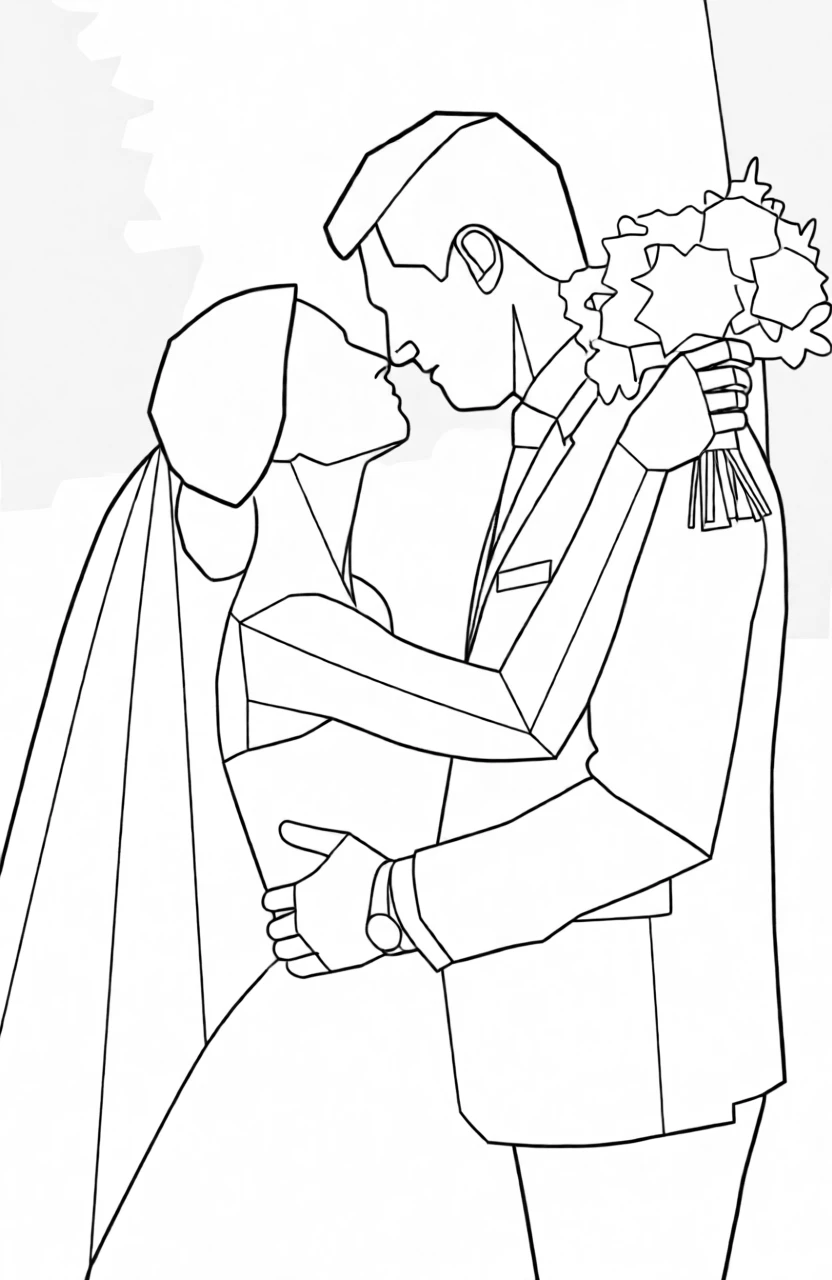 Polygon Lineart generated by PortraitArt