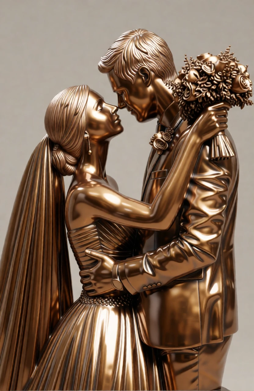 Bronze Sculpture generated by PortraitArt