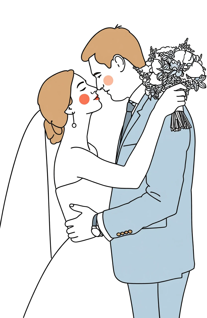 Warm Line Portraits generated by PortraitArt