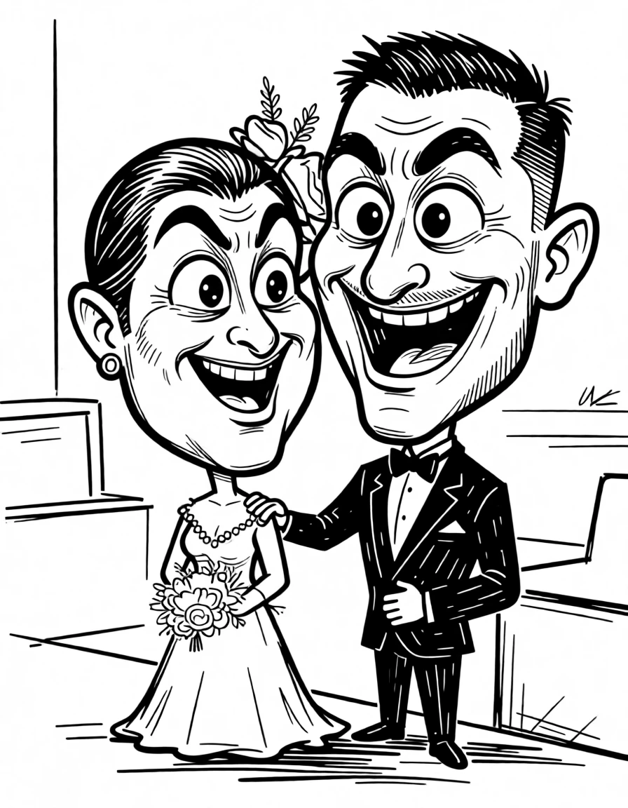 Caricature Drawing generated by PortraitArt