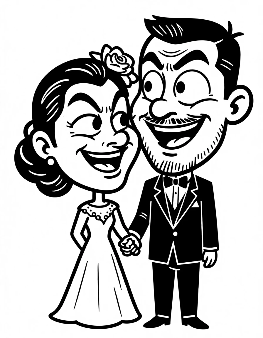 Caricature Lineart generated by PortraitArt