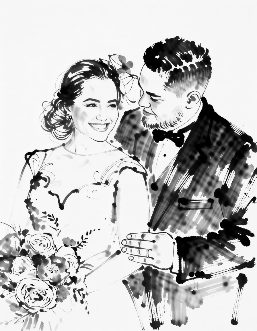 BW Ink Painting (Chinese) generated by PortraitArt