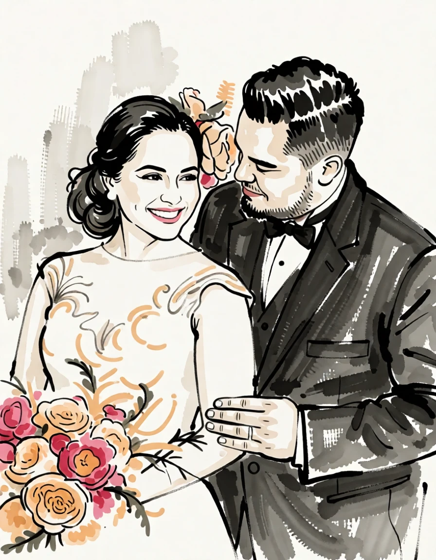 Sumi-e (Japanese) generated by PortraitArt