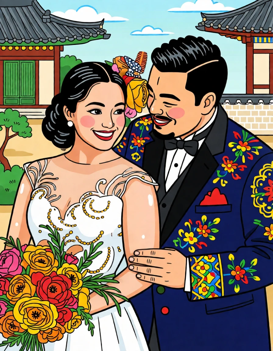 Minhwa Art (Korean) generated by PortraitArt