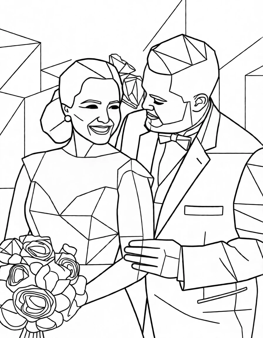 Polygon Lineart generated by PortraitArt