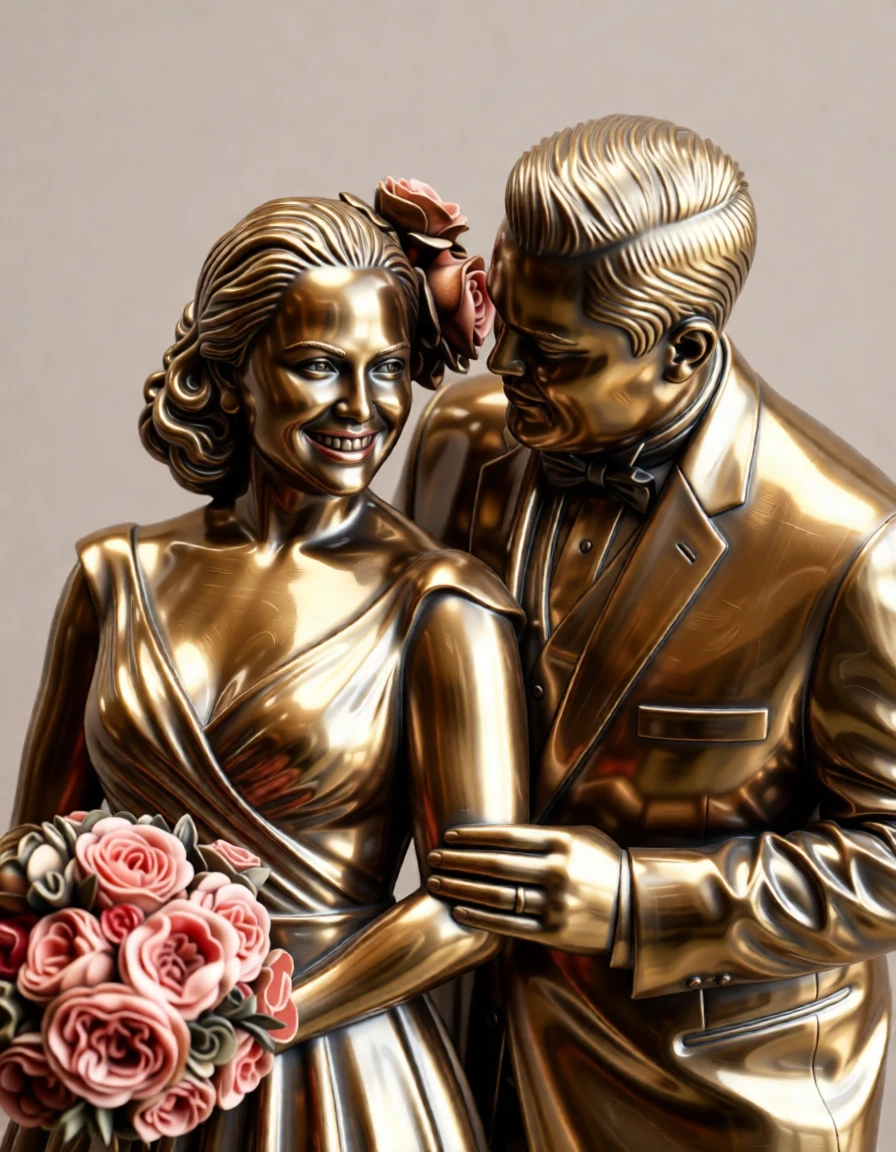Bronze Sculpture generated by PortraitArt