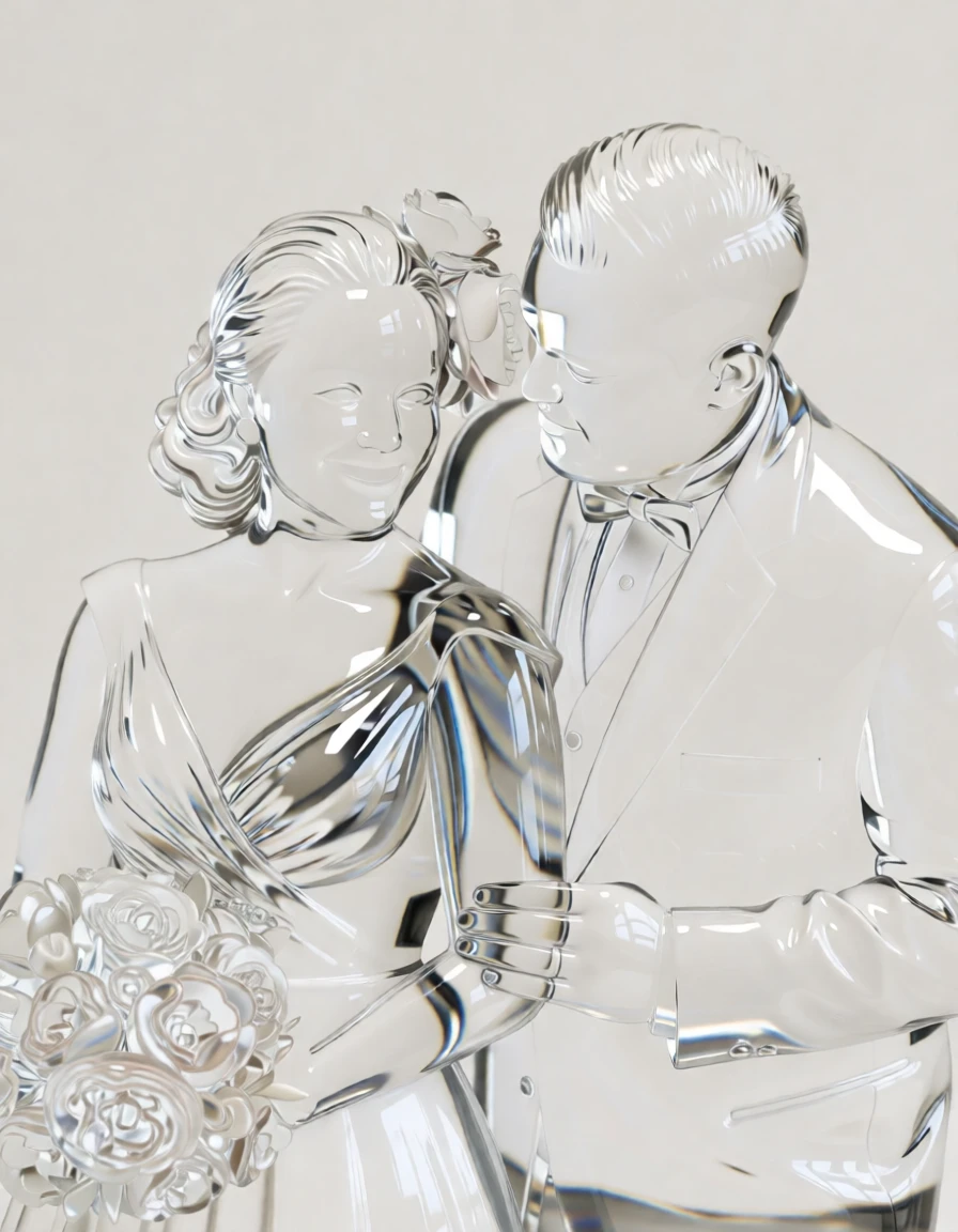 Glass Sculpture generated by PortraitArt