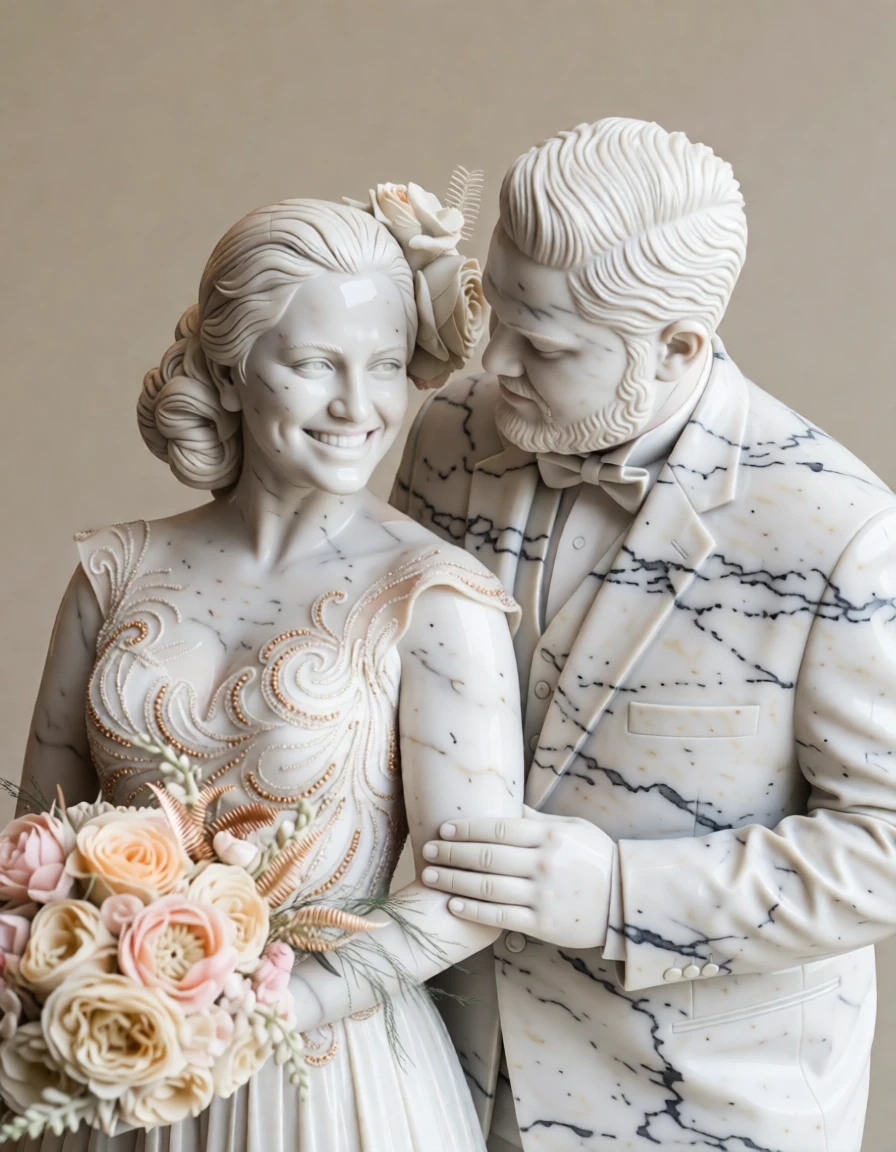 Marble Sculpture generated by PortraitArt