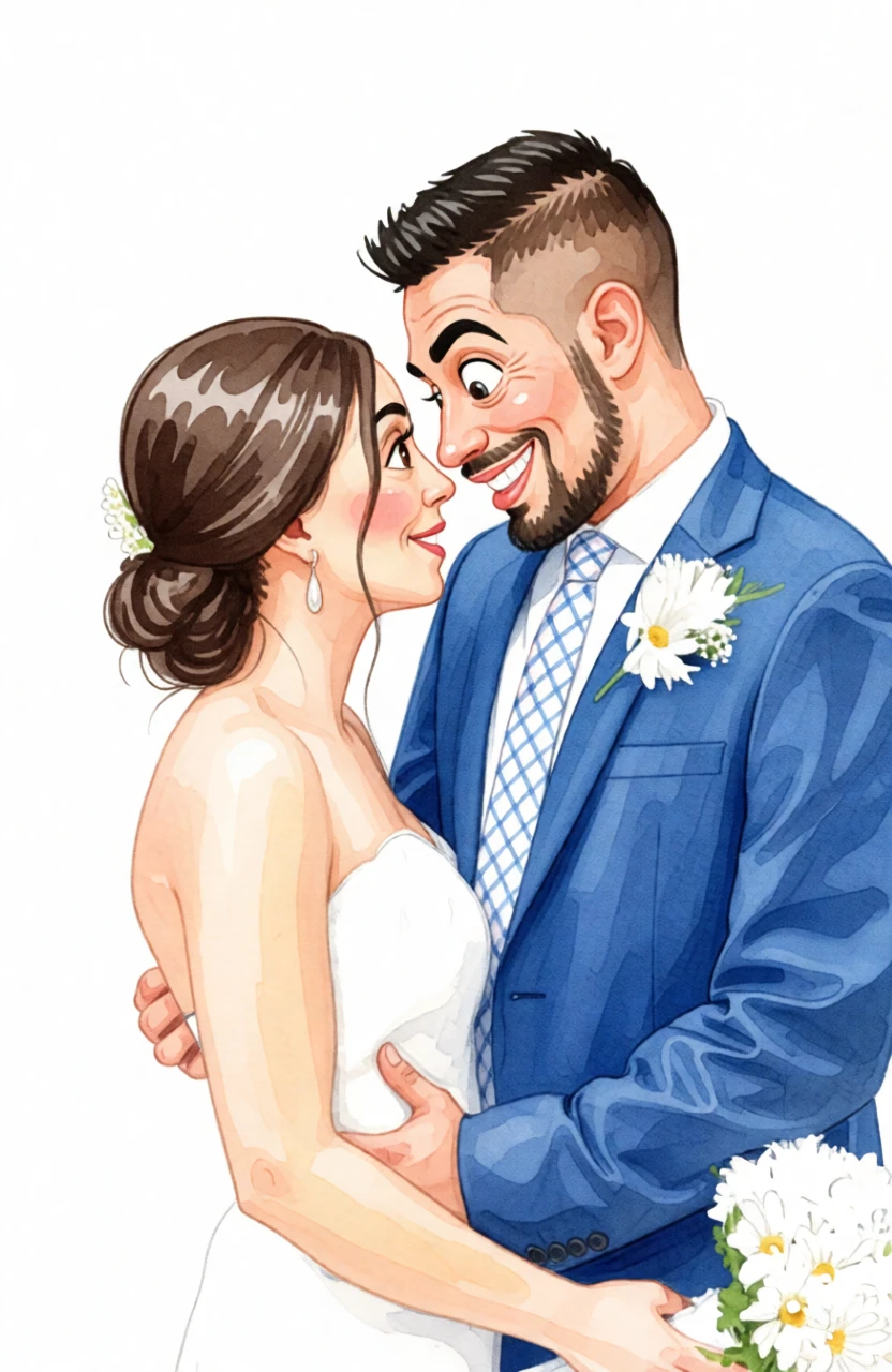 Caricature Watercolor generated by PortraitArt