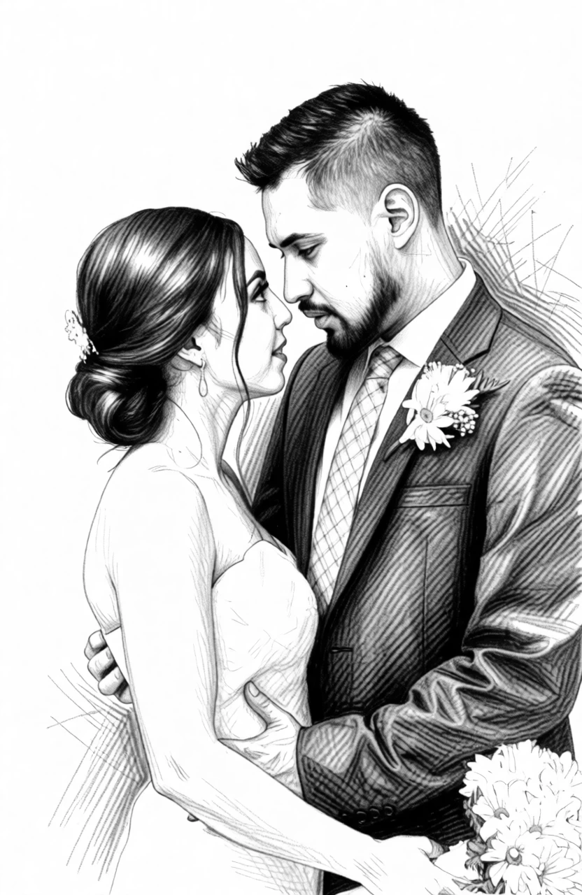 Dessin au fusain généré par PortraitArt