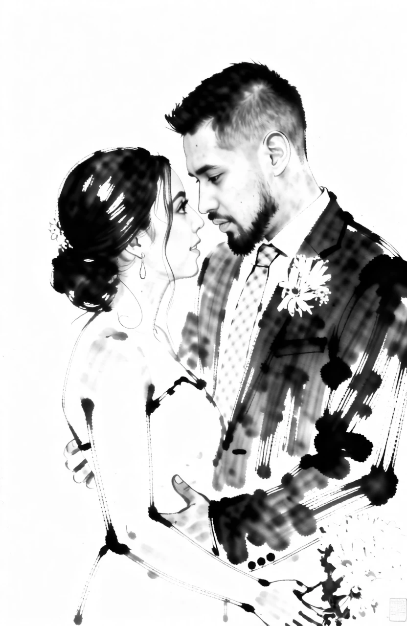 BW Ink Painting (Chinese) generated by PortraitArt